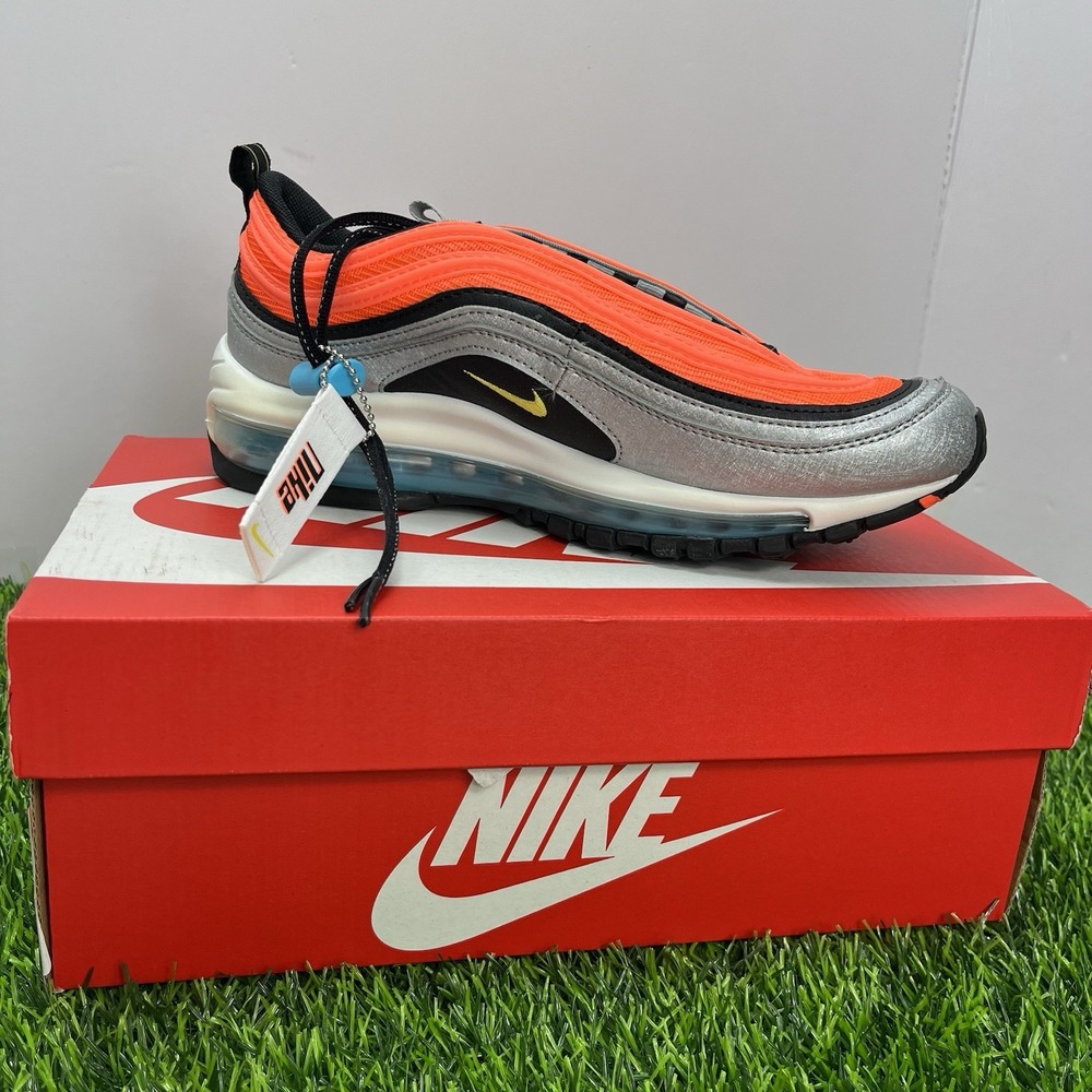 Nike Air Max 97 GS Sky‎ Nike Size 6.5Y (8 Women's) Metallic Silver Speed Yellow